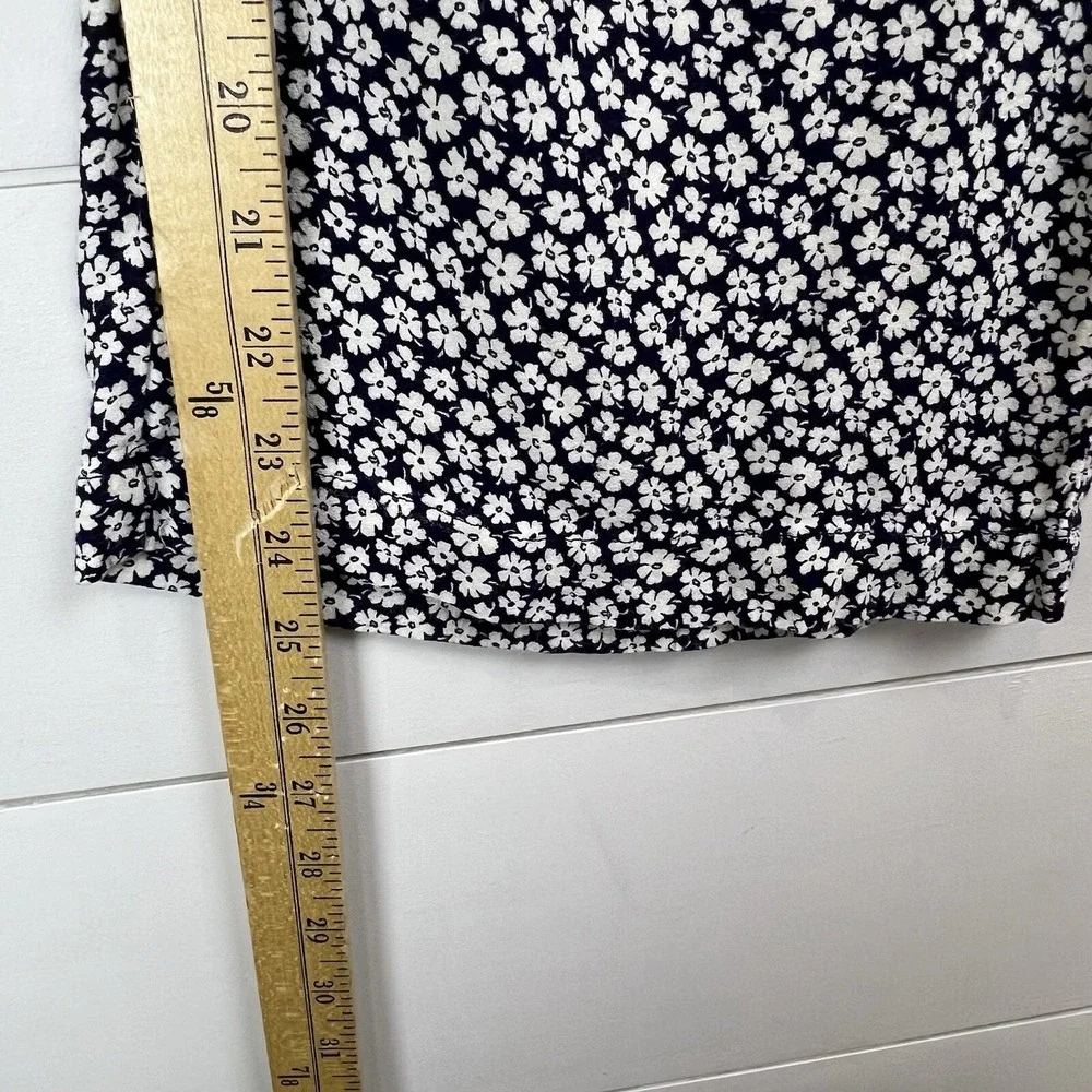 Reformation Coco Wide Leg‎ Pants Women 4 Navy White Crop Quito